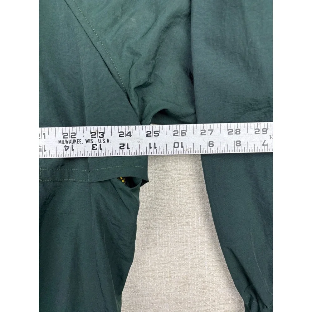 Vintage Tommy Hilfiger Windbreaker Jacket Green XL Spellout Logo 90s Sailing